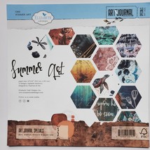 Summer Art Design Cardstock. 12X12 Double Sided.  Elizabeth Craft. CLEARANCE