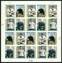 Early Football Heroes Sheet of Twenty 37 Cent Postage Stamps Scott 3808 - $11.95
