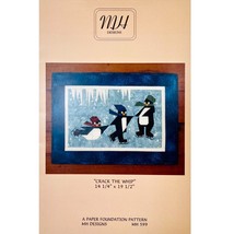 Ice Skating Penguins Quilt Pattern Crack the Whip HM Designs Foundation ... - $8.90