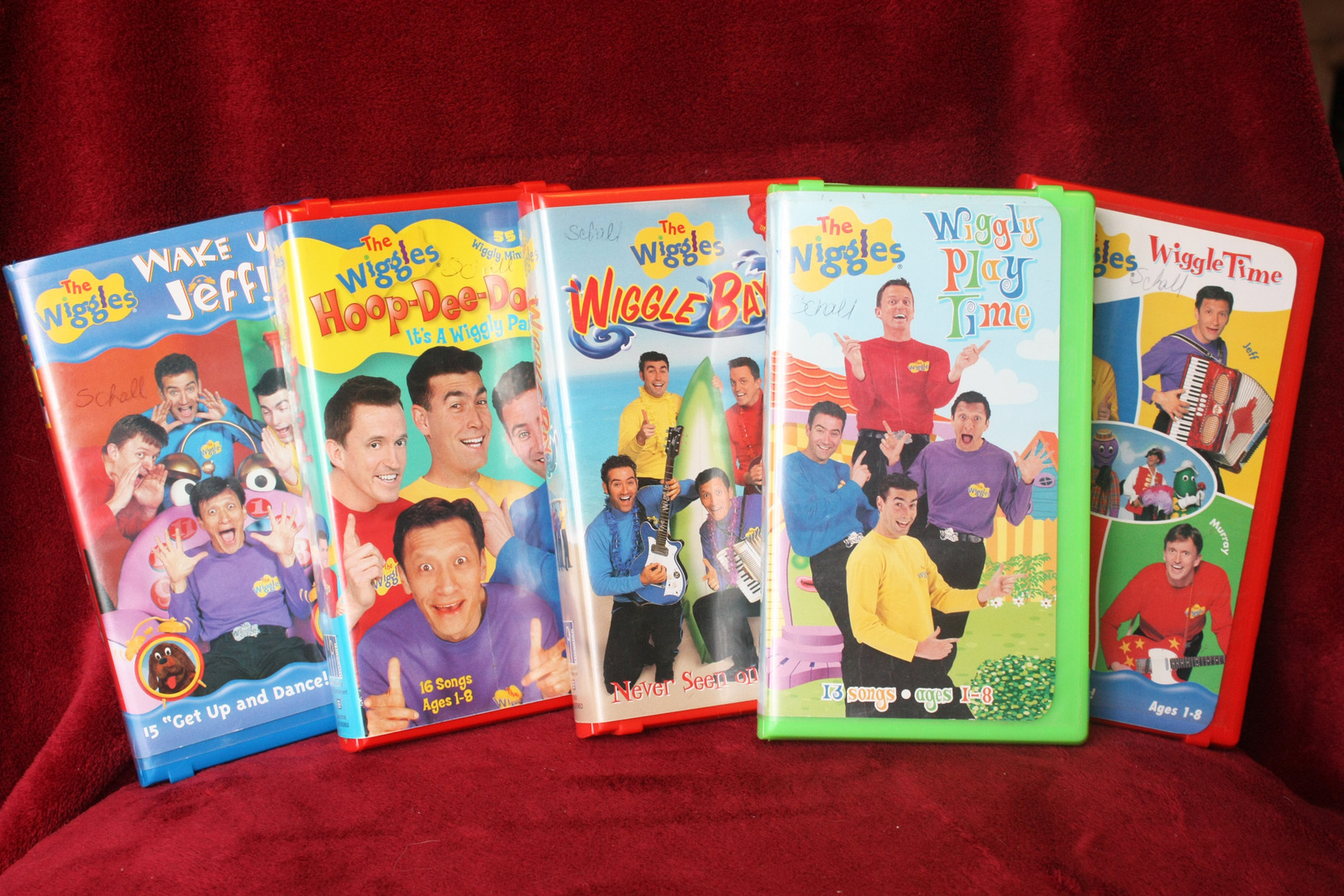 Lot Of The Wiggles Vhs Tapes Wake Up Jeff Yummy Yummy Wiggly Wiggly My XXX Hot Girl