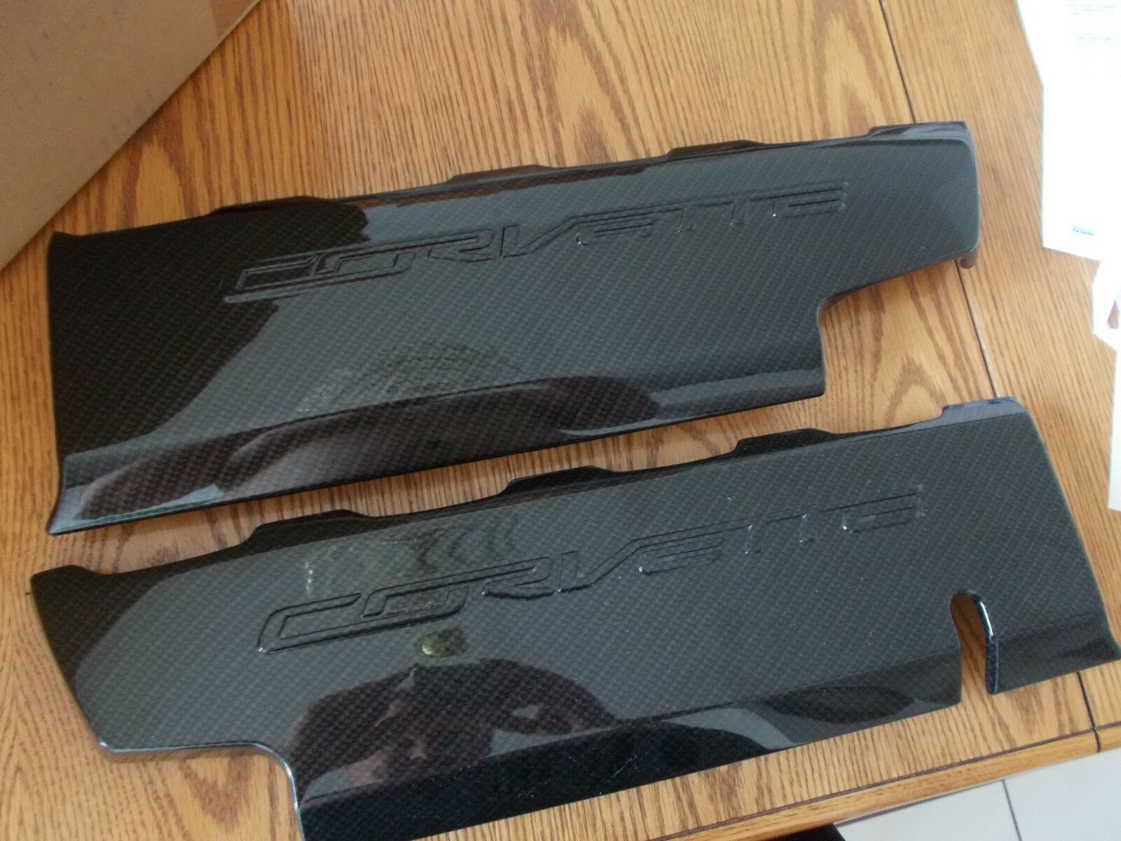 C7 Corvette Black Carbon Fiber Look Fuel Rail Covers LT1 Other