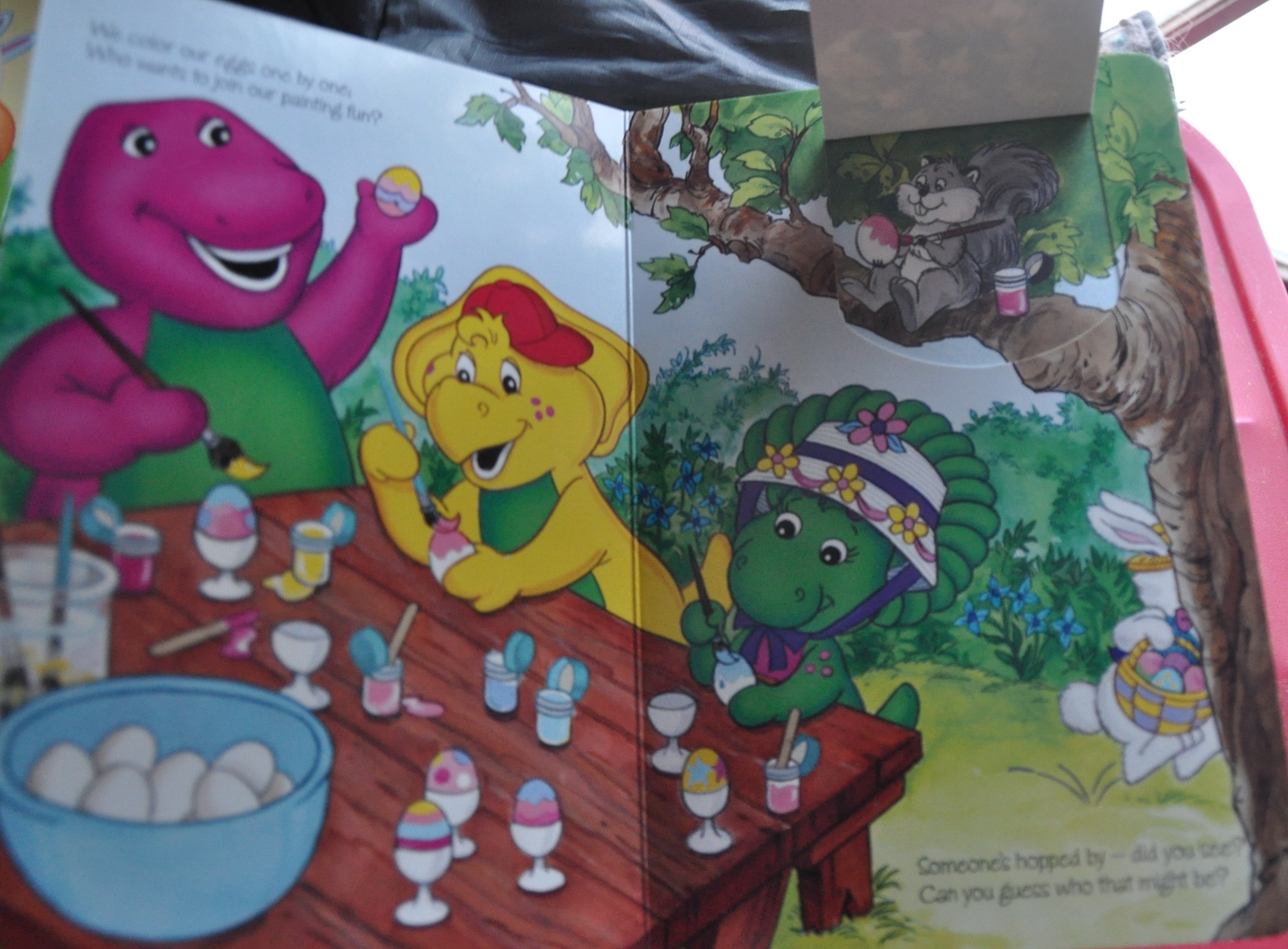 Board Book Barney The Purple Dinosaur Barneys Easter Party Lift The