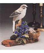 Plastic Canvas Mockingbird Bluebonnet Sculptured Bird Pattern - $9.99
