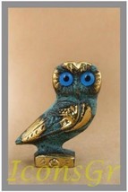 Ancient Greek Bronze Museum Statue Replica of Owl on a Podium (516) [Kitchen] - $35.18