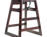 Stacking restaurant wood high chair with dark finish thumb155 crop