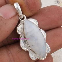 Marquise Moonstone Solid 925 Sterling Silver Handmade Pendant Necklaces ... - $42.99