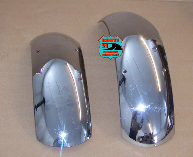 Vintage Simplex Spitfire mini bike chrome fender set front & rear w/ RH