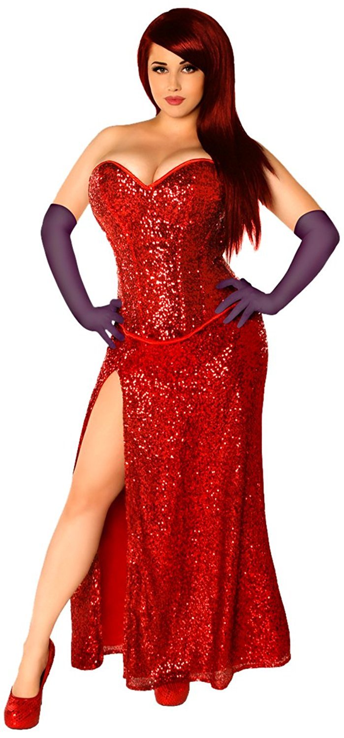 Marvel Comics Miss Jessica Red Sequin Gown ~ Available in Plus Sizes