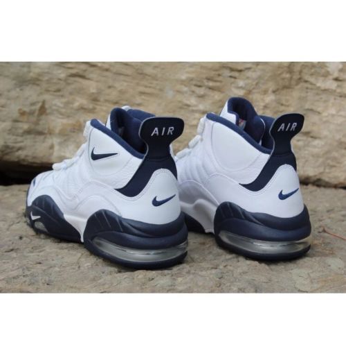 NIKE AIR MAX SENSATION CHRIS WEBBER WHITE NAVY BLUE 805897 100 Size 8 ...