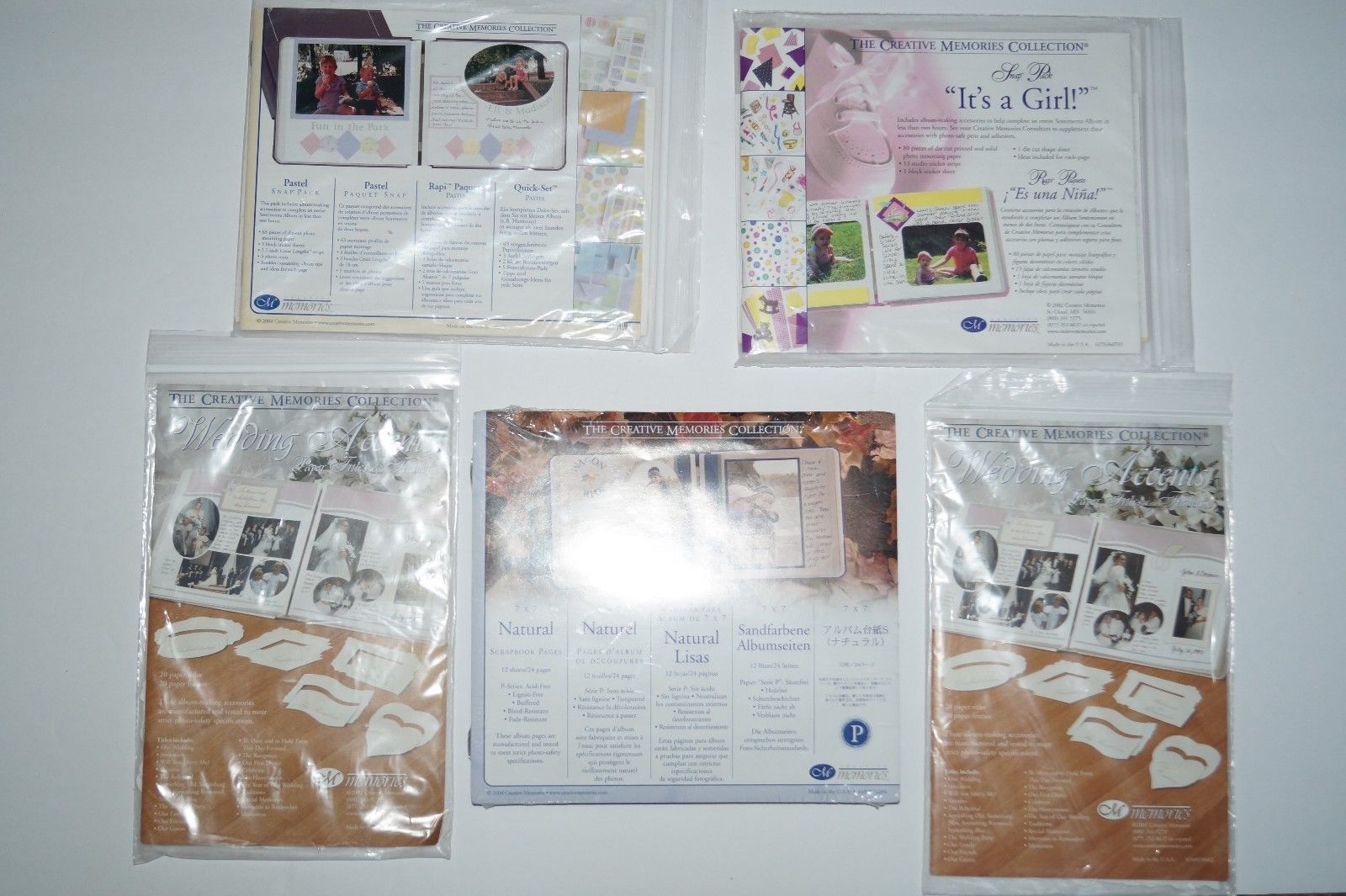 Creative Memories Paper Title Frames And 17 Similar Items Creative Memories Paper Title Frames Wedding It S A Girl