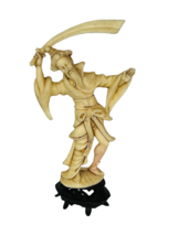 Roman Fontanini Depose Italy sculpture figurine Samurai Wu Tang Kung Fu sword - $29.65