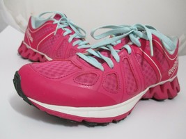 Reebok Zigtech V61691 Pink Cyan Running Shoes Workout Women’s Size 7.5 - $39.99