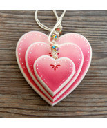 Traditional Handmade Wooden Heart, Valentine&#39;s Day Gift for Women, Mothe... - £21.08 GBP+
