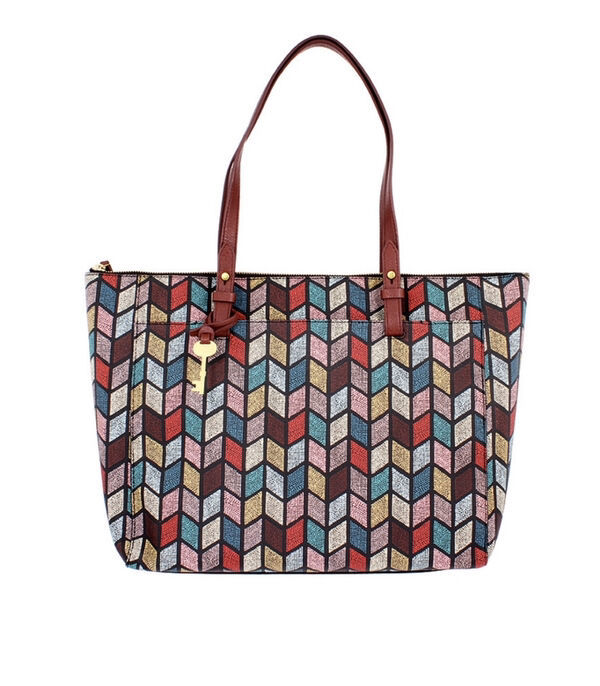 Fossil rachel tote fall multi Clearance