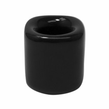 Black Ceramic Spell Candle Holder for 4&quot; Mini Taper Chime Candles #GRV20 - $19.50