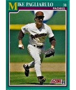 1991 Score Baseball Card, #199, Mike Pagliarulo, San Diego Padres - $0.99