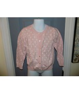 Tommy Hilfiger Pink Polka-Dot Sweater Cardigan Size 3T Girl&#39;s EUC - $20.88