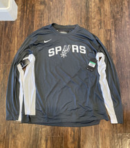Nike NBA San Antonio Spurs Long Sleeve Shirt Dri-Fit AV0918-060 Size XLT... - $59.39