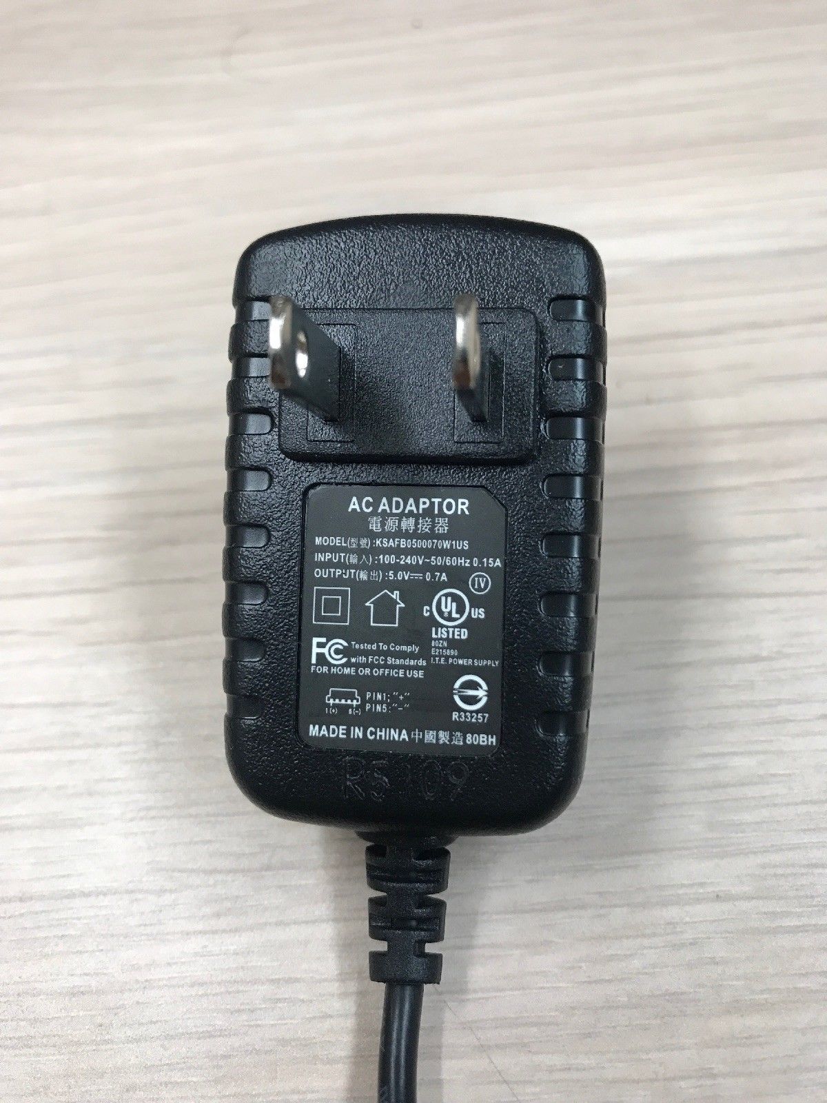 Ktec AC Adaptor KSAFB0500070W1US AC Power Supply Mini USB 5.0V 0.7A (R6 ...