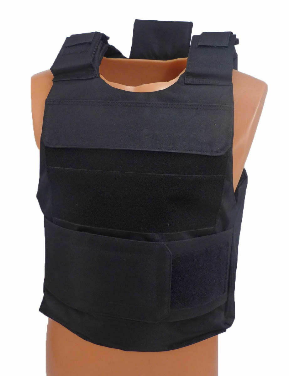 Level III AR500 Steel Body Armor With Lightweight Vest Black Full Spall ...