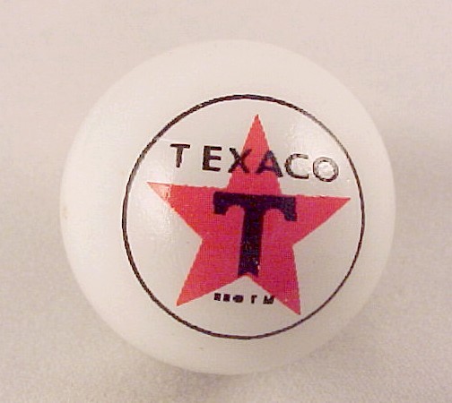 Super Nice Set of 8 History of Texaco 1" Glass Marble With Stands 