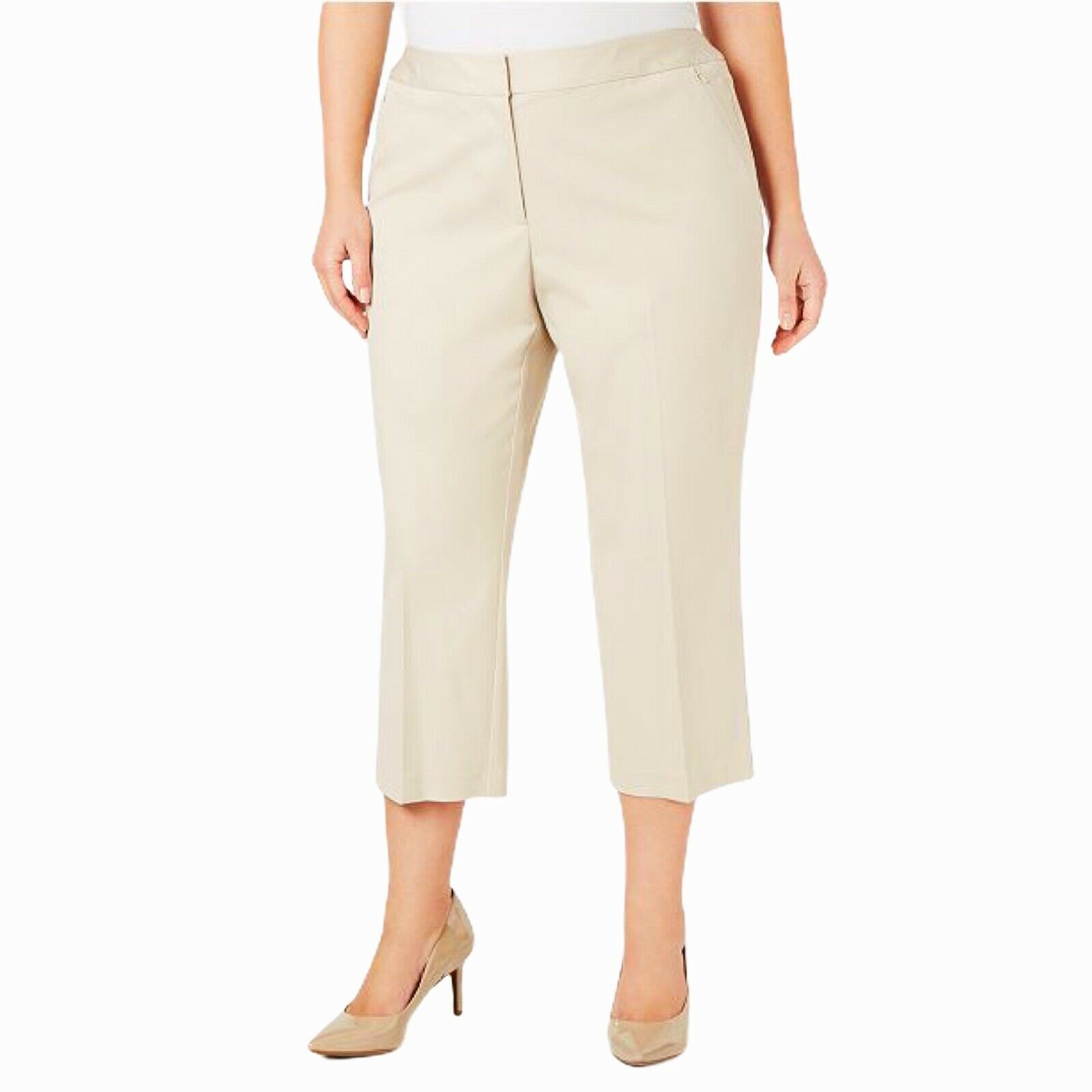 Alfani Khaki Capri Pants Womens Size 18 Plus | 7251 - Pants