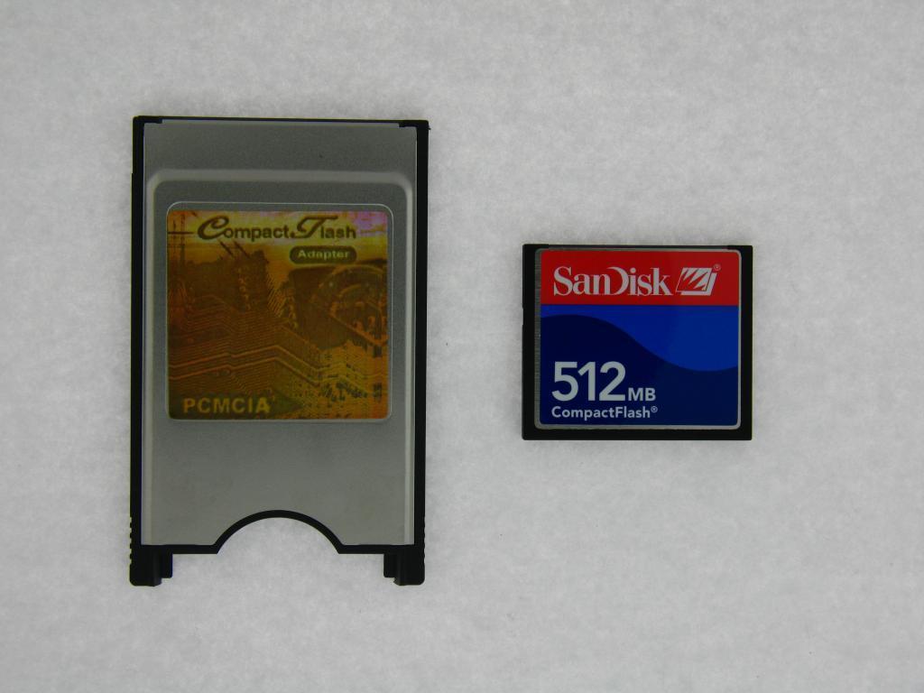PC card PCMCIA Adapter JANOME 512MB 512MB Compact Flash Compactflash