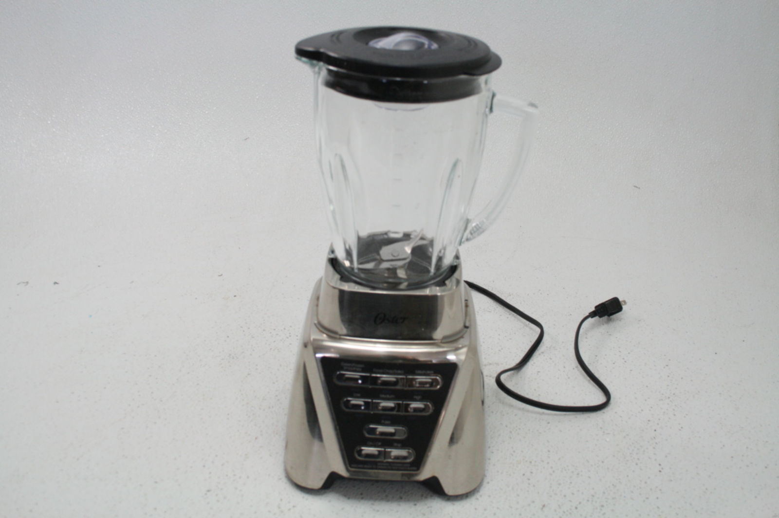 Oster Pro 1200 Blender Glass Jar Smoothie Cup & Food Processor Brushed
