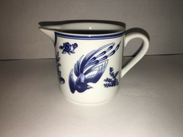 Vintage Blue Heron by China Creamer Blue &amp; White Herons &amp; Flowers - $7.50