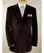 Brown Smoking Velvet Mens Jacket Dinner Party Wear Blazer Coat - $139.99