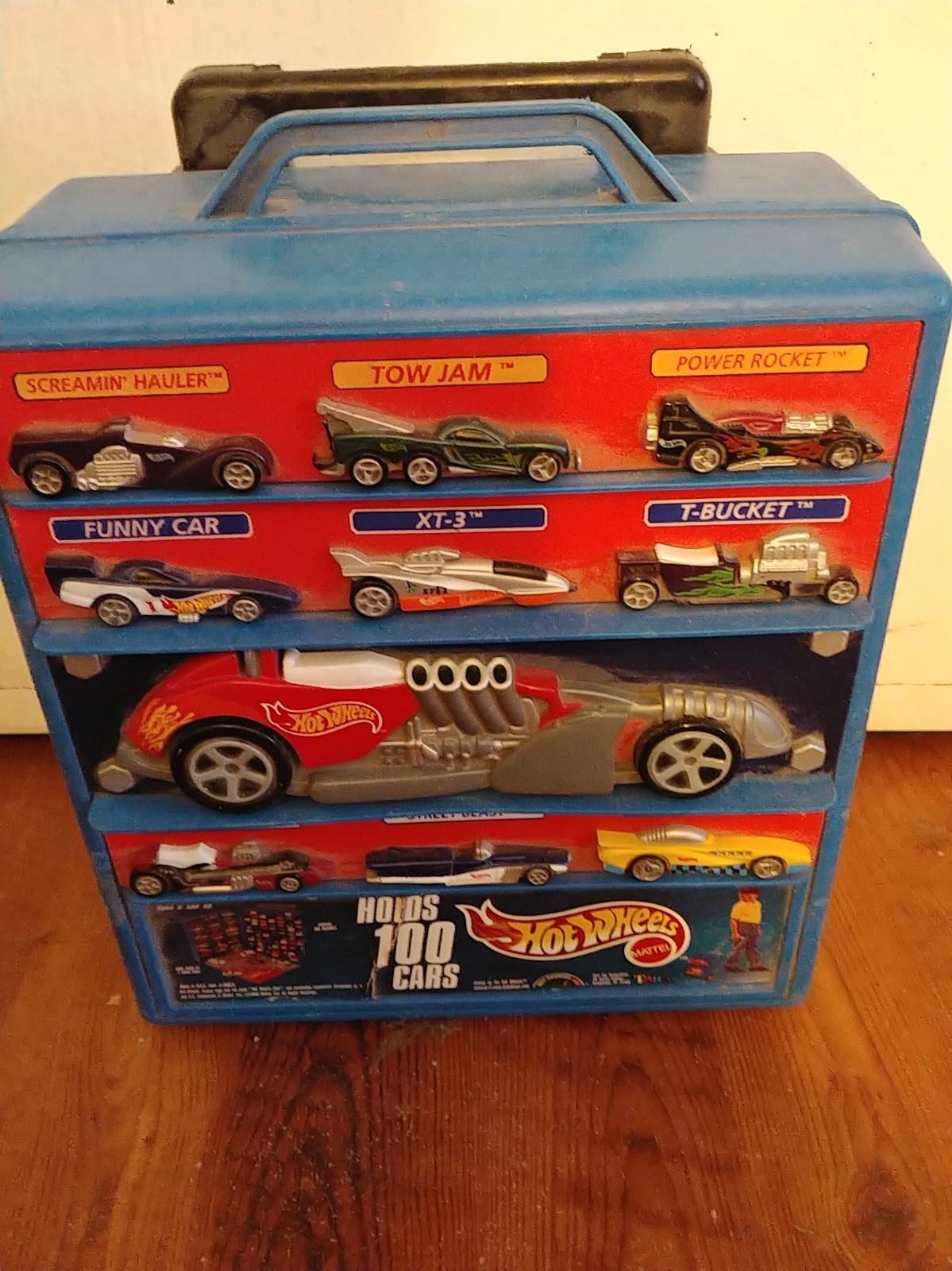 Hot Wheels Car Truck Rolling Case Carrier Holds 100 Cars Display