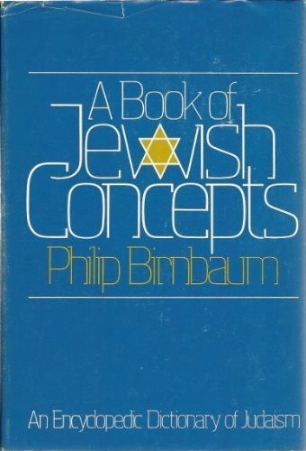 Primary image for A Book of Jewish Concepts [Hardcover] Birnbaum, Philip