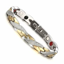Bio Magnetic Health Care Therapy Titanium Stainless Steel Bracelet - $23.00