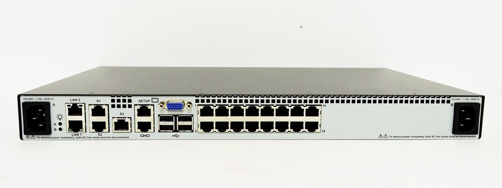 HP 578714002 IP Console Switch 2x1Ex16 KVM IP CNSL G2 VM CAC SW