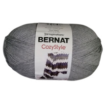 Yarnspirations Bernat CozyStyle 100% Acrylic Yarn,  16oz  Soft Gray-
sho... - $9.90