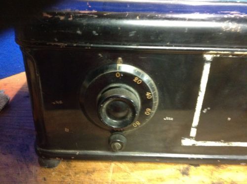 ATWATER KENT MODEL 46 1929 Green/Black Painted Metal Tube Radio Vintage ...