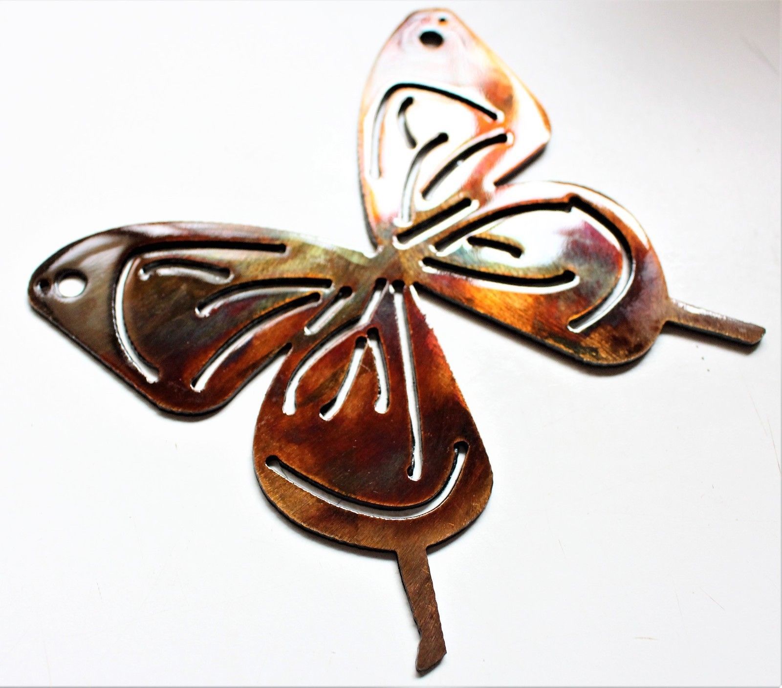 Small Butterfly 5" Metal Wall Art Decor Copper/Bronze Sculptures