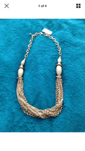 dramatic multi strand necklace - $24.99