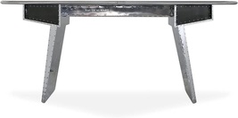 Aviator Executive Fighter Jet Wing Desk - Polished Aluminum (60 Inches) image 3