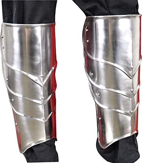 NauticalMart Medieval Greaves Steel Knee Armor SCA Reenactment - Knives ...