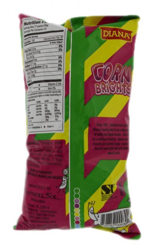 Prodiana Corn Brights 4.76 oz Elotitos Cubiertos de Vainilla de