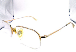 Luxottica Memorize 6506 3003 Gold 54-19-145 Mens Half-Rim Eyeglasses Frames - $34.49