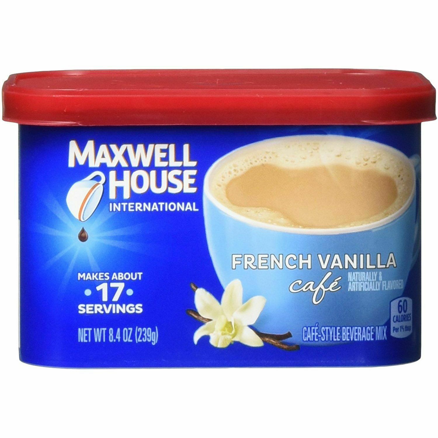 Maxwell House International French Vanilla Latte Cafe 8.4 oz ( Pack of ...