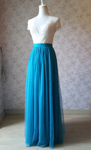 Maxi tulle skirt wedding blue 23a thumb200