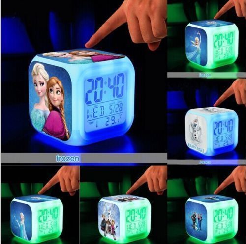 LED Flash Alarm Clock Frozen Elsa Princess Anna Olaf Sven Xmas Gifts - Alarm Clocks & Clock Radios