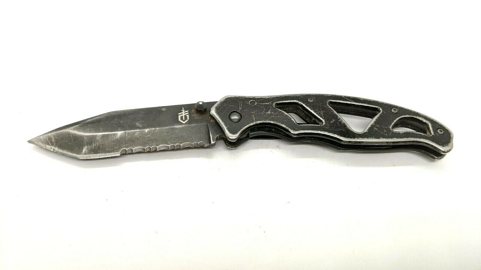 Gerber Paraframe 8 1/4 Folding Pocket Knife Combination Edge Frame Lock SS