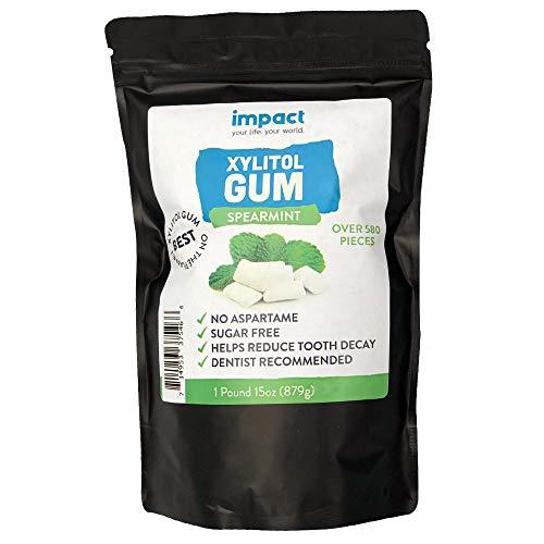 Impact Xylitol Gum Sugarless No Aspartame Helps Reduce Tooth