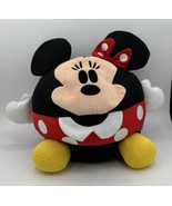 DISNEY Round Minnie Mouse Beanbag Plushie 13&quot; Plush Disneyland World - $17.82