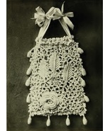 IRISH CROCHET RETICULE BAG/ Purse. Vintage Handbag Crochet Pattern. PDF ... - $2.50