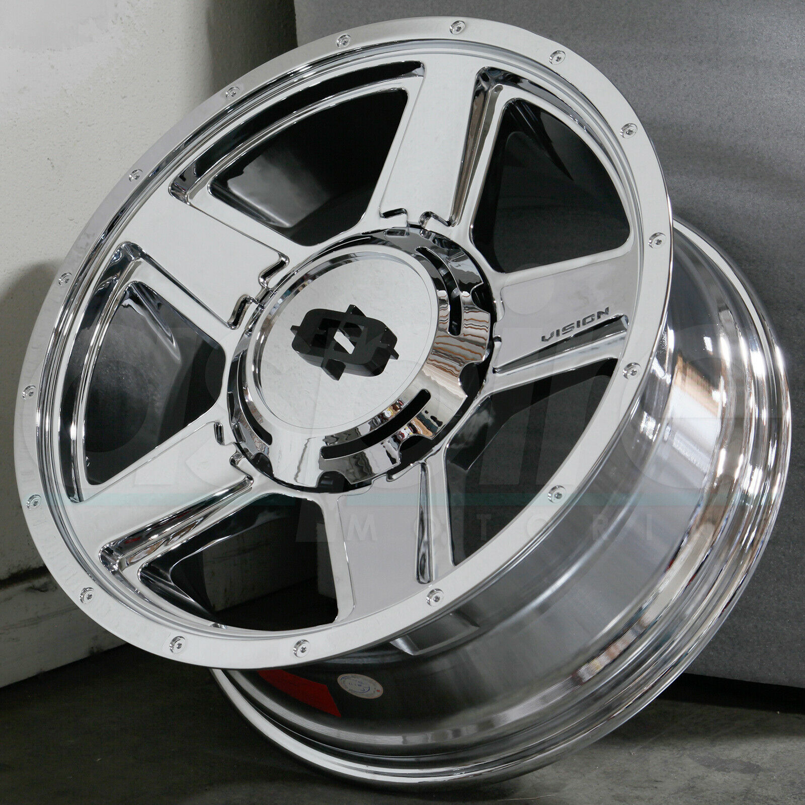 20x9 Vision 390 Empire 8x170 12 Chrome Wheels Rims Set(4 ...